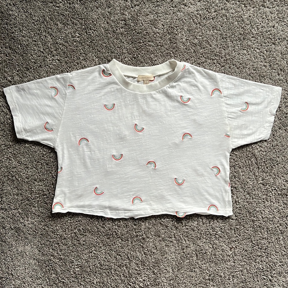 Honey Punch Rainbow Crop Top